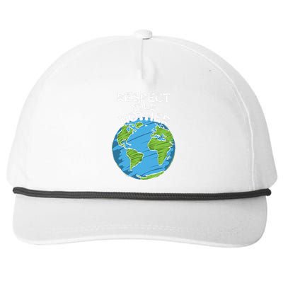 Earth Day Everyday Respect Your Mother Snapback Five-Panel Rope Hat