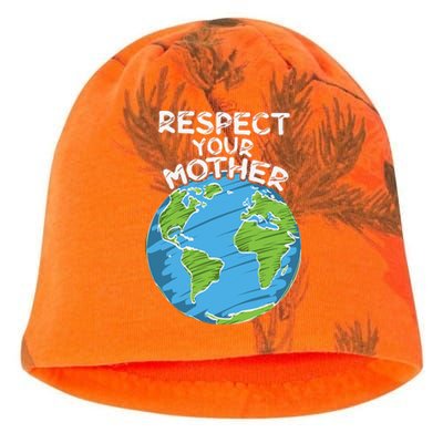 Earth Day Everyday Respect Your Mother Kati - Camo Knit Beanie