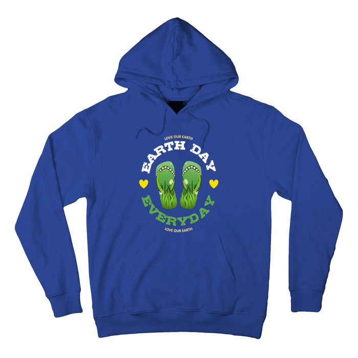 Earth Day Everyday Love Our Earth Green Flip Flop Gift Hoodie