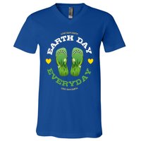 Earth Day Everyday Love Our Earth Green Flip Flop Gift V-Neck T-Shirt