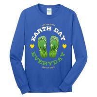 Earth Day Everyday Love Our Earth Green Flip Flop Gift Tall Long Sleeve T-Shirt