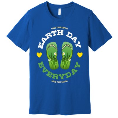 Earth Day Everyday Love Our Earth Green Flip Flop Gift Premium T-Shirt