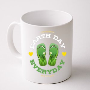 Earth Day Everyday Love Our Earth Green Flip Flop Gift Coffee Mug