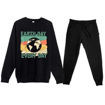 Earth Day Every Day Premium Crewneck Sweatsuit Set