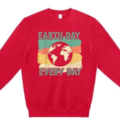 Earth Day Every Day Premium Crewneck Sweatshirt