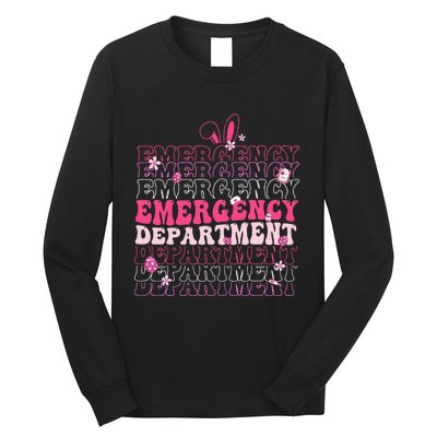 Emergency Department Er Nurse Bunny Long Sleeve Shirt