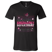 Emergency Department Er Nurse Bunny V-Neck T-Shirt