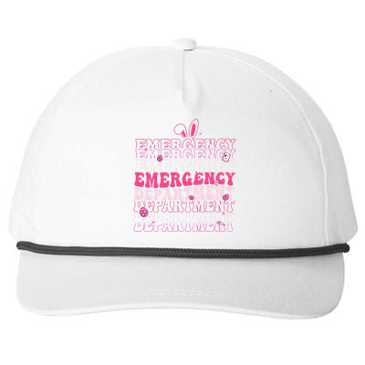 Emergency Department Er Nurse Bunny Snapback Five-Panel Rope Hat