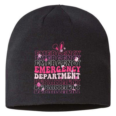 Emergency Department Er Nurse Bunny Sustainable Beanie