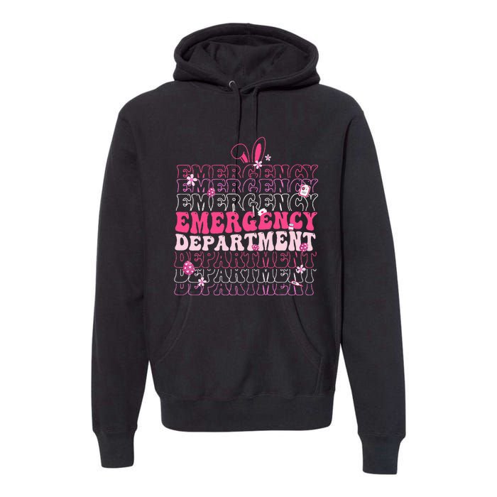 Emergency Department Er Nurse Bunny Premium Hoodie