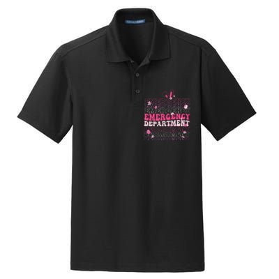 Emergency Department Er Nurse Bunny Dry Zone Grid Polo