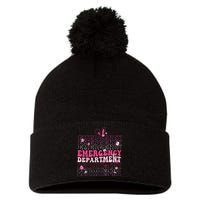 Emergency Department Er Nurse Bunny Pom Pom 12in Knit Beanie