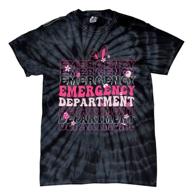 Emergency Department Er Nurse Bunny Tie-Dye T-Shirt