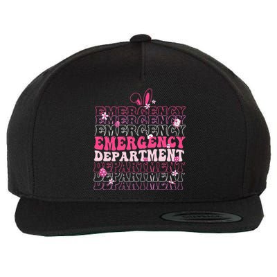 Emergency Department Er Nurse Bunny Wool Snapback Cap