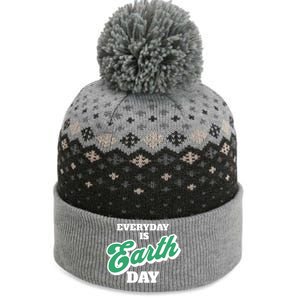 Earth Day Everyday Day Is Earth Day Climate Change Planet Meaningful Gift The Baniff Cuffed Pom Beanie