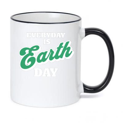 Earth Day Everyday Day Is Earth Day Climate Change Planet Meaningful Gift 11oz Black Color Changing Mug