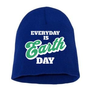 Earth Day Everyday Day Is Earth Day Climate Change Planet Meaningful Gift Short Acrylic Beanie