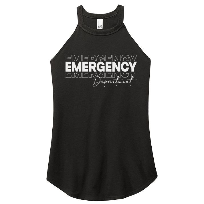 Emergency Department Emergency Room Healthcare Nursing Women's Perfect Tri Rocker Tank