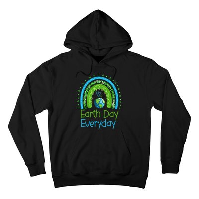 Earth Day Everyday Rainbow Design Earth Day Hoodie