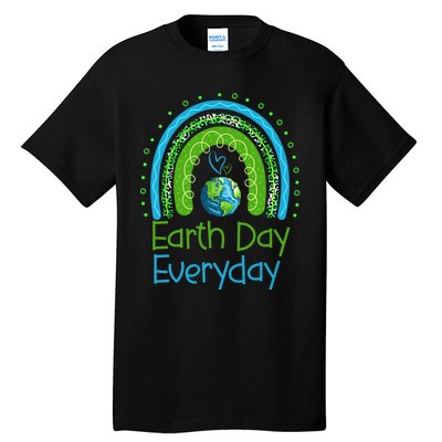 Earth Day Everyday Rainbow Design Earth Day Tall T-Shirt