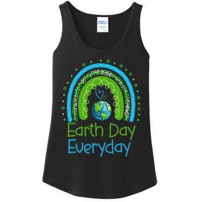 Earth Day Everyday Rainbow Design Earth Day Ladies Essential Tank