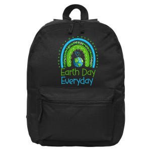 Earth Day Everyday Rainbow Design Earth Day 16 in Basic Backpack