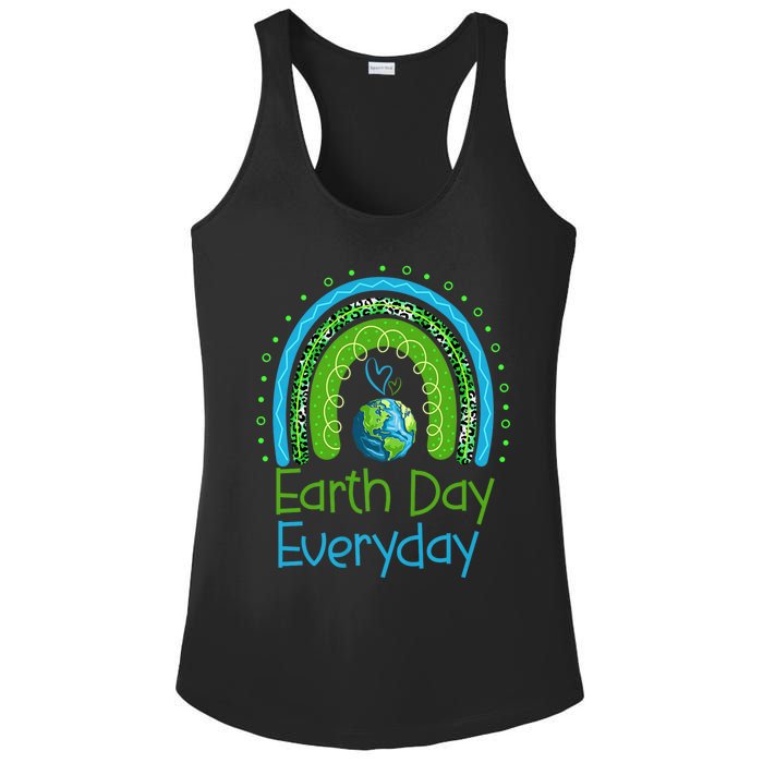 Earth Day Everyday Rainbow Design Earth Day Ladies PosiCharge Competitor Racerback Tank