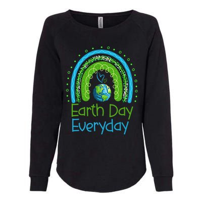 Earth Day Everyday Rainbow Design Earth Day Womens California Wash Sweatshirt