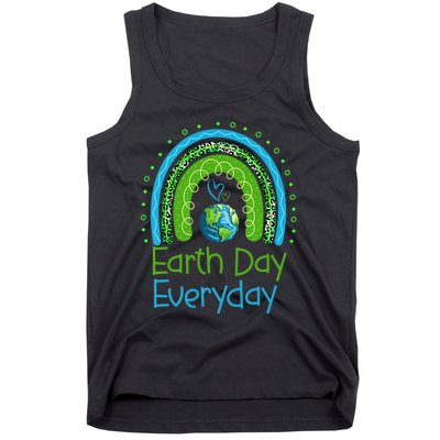 Earth Day Everyday Rainbow Design Earth Day Tank Top