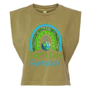 Earth Day Everyday Rainbow Design Earth Day Garment-Dyed Women's Muscle Tee