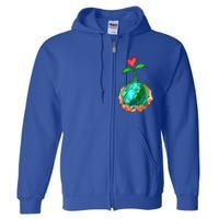 Earth Day Everyday Plant More Trees Save Our Climate Change Cool Gift Full Zip Hoodie