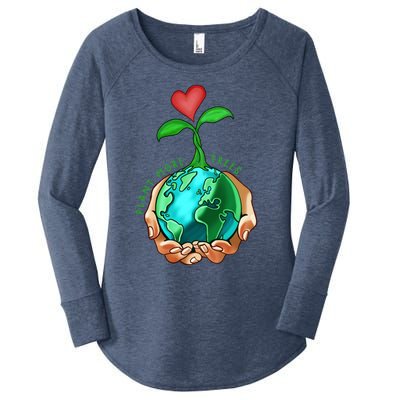 Earth Day Everyday Plant More Trees Save Our Climate Change Cool Gift Women's Perfect Tri Tunic Long Sleeve Shirt