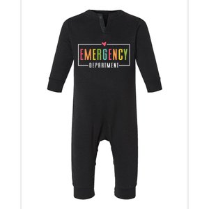 Emergency Departt Emergency Room Healthcare Gift Infant Fleece One Piece