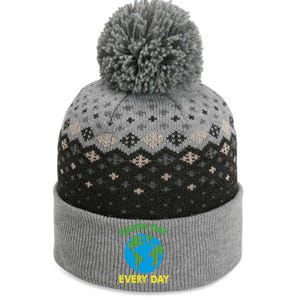 Earth Day Everyday Save Planet Nature Love Environtal Cute Gift The Baniff Cuffed Pom Beanie