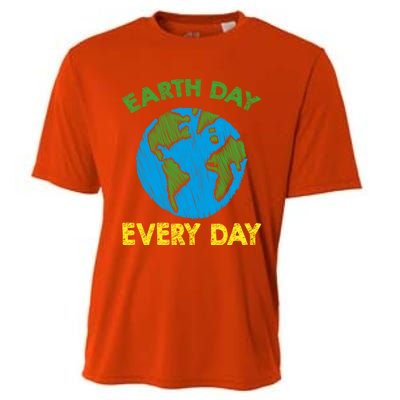 Earth Day Everyday Save Planet Nature Love Environtal Cute Gift Cooling Performance Crew T-Shirt