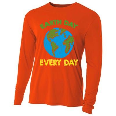 Earth Day Everyday Save Planet Nature Love Environtal Cute Gift Cooling Performance Long Sleeve Crew