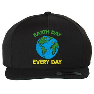 Earth Day Everyday Save Planet Nature Love Environtal Cute Gift Wool Snapback Cap