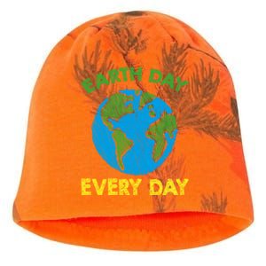 Earth Day Everyday Save Planet Nature Love Environtal Cute Gift Kati - Camo Knit Beanie