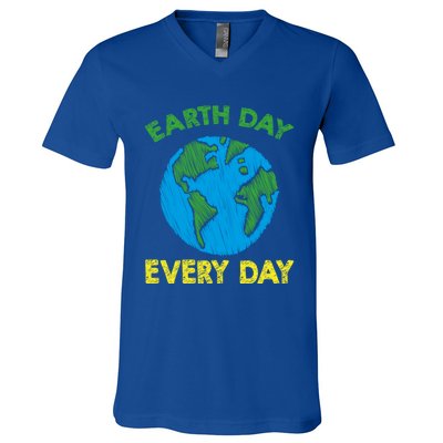 Earth Day Everyday Save Planet Nature Love Environtal Cute Gift V-Neck T-Shirt