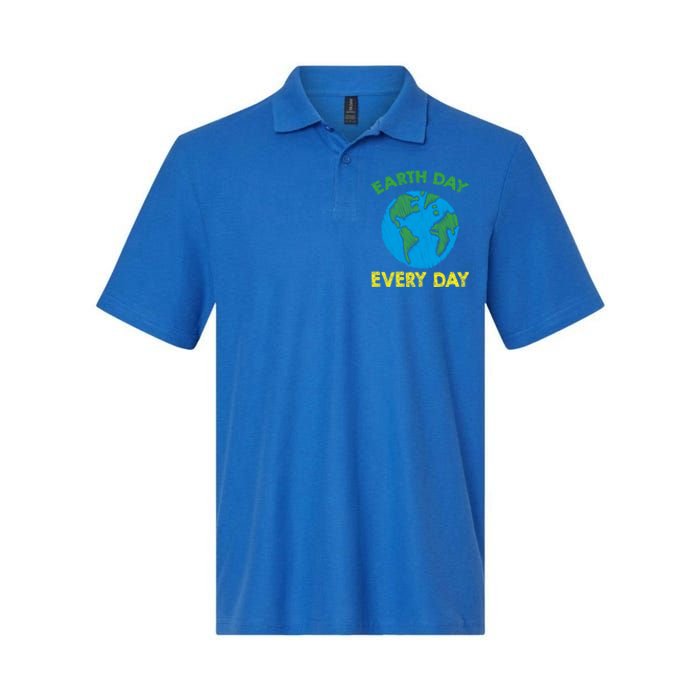 Earth Day Everyday Save Planet Nature Love Environtal Cute Gift Softstyle Adult Sport Polo