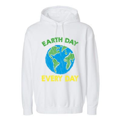 Earth Day Everyday Save Planet Nature Love Environtal Cute Gift Garment-Dyed Fleece Hoodie