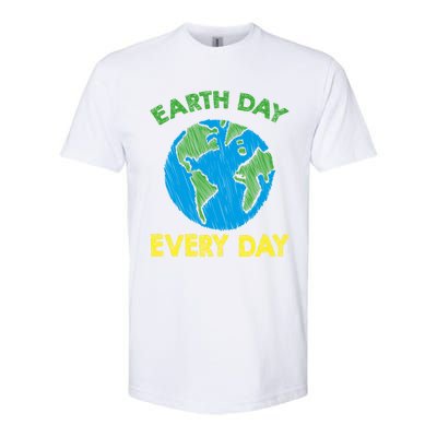 Earth Day Everyday Save Planet Nature Love Environtal Cute Gift Softstyle CVC T-Shirt