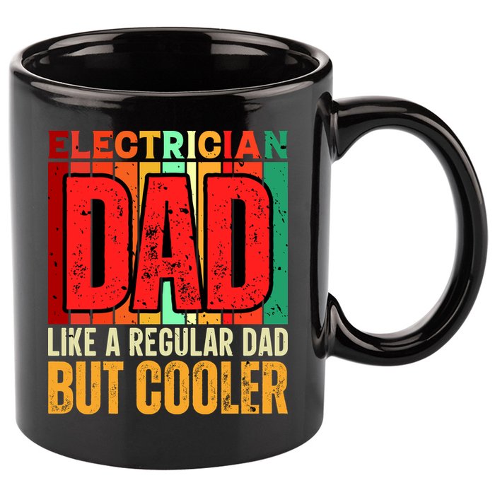 Electrician Dad 11oz C Handle Ceramic Mug