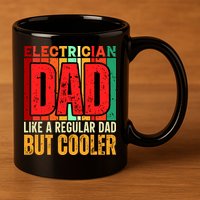 Electrician Dad 11oz C Handle Ceramic Mug
