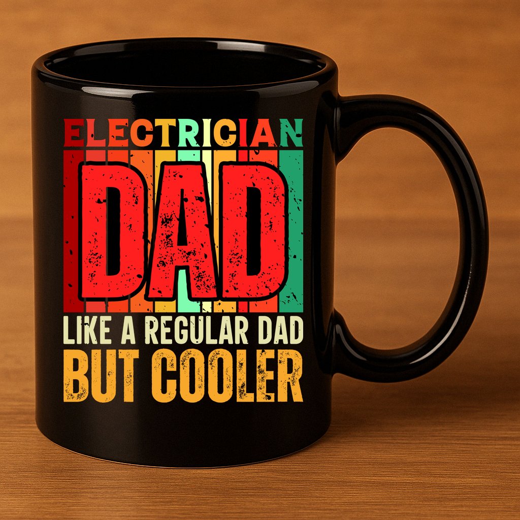 Electrician Dad 11oz C Handle Ceramic Mug