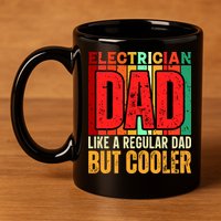 Electrician Dad 11oz C Handle Ceramic Mug