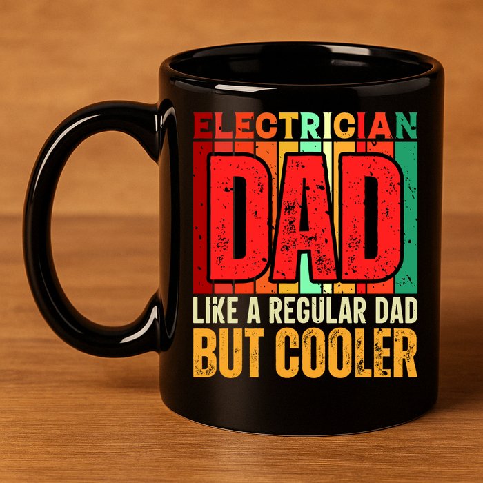 Electrician Dad 11oz C Handle Ceramic Mug