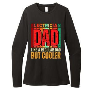 Electrician Dad Womens CVC Long Sleeve Shirt