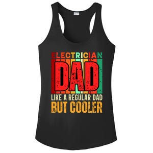 Electrician Dad Ladies PosiCharge Competitor Racerback Tank