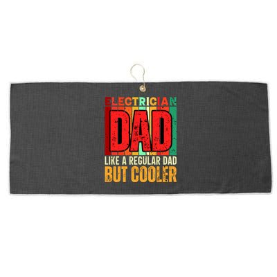 Electrician Dad Large Microfiber Waffle Golf Towel